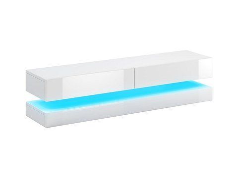 ТВ Тумба COSMO LED Signal Білий Мат / Білий Глянець фотографія