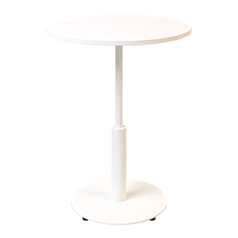 Стол Ibiza R light Lovko 60x60 Белый металл/белый фотография