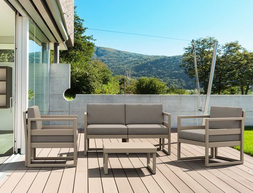 Комплект меблів для тераси Siesta Onto Mykonos Lounge Set Gray Сірий