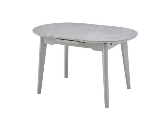 Керамический стол TM-126-1 VETRO 130(160)x80 калакатта мрамор + серый фотография