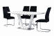 Стіл розкладний TML-770-1 VETRO 140x85 Матовий Білий