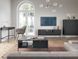 Комод высокий Perfect Home Новая/Nova 2-дверный с черными ножками K104 Черный