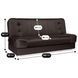 Диван розкладний MEBEL ELITE PIANO 190 см Коричневий