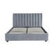 Ліжко двоспальне оксамитове 160x200 MEBEL ELITE MARI Velvet Сірий
