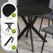 Стол MEBEL ELITE LAUREN 80X80 Черный