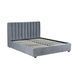 Ліжко двоспальне оксамитове 160x200 MEBEL ELITE MARI Velvet Сірий