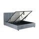Ліжко двоспальне оксамитове 160x200 MEBEL ELITE MARI Velvet Сірий