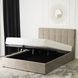 Ліжко двоспальне оксамитове MEBEL ELITE PANAMA Velvet 140x200 см Бежевий