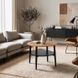Журнальний столик MEBEL ELITE PAULO 60x60 Дуб/чорний