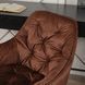 Стілець офісний поворотний оксамитовий MEBEL ELITE MILAN Velvet, Червоний / Золотий