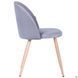Стілець Sherry beech Velvet AMF Темно Сірий