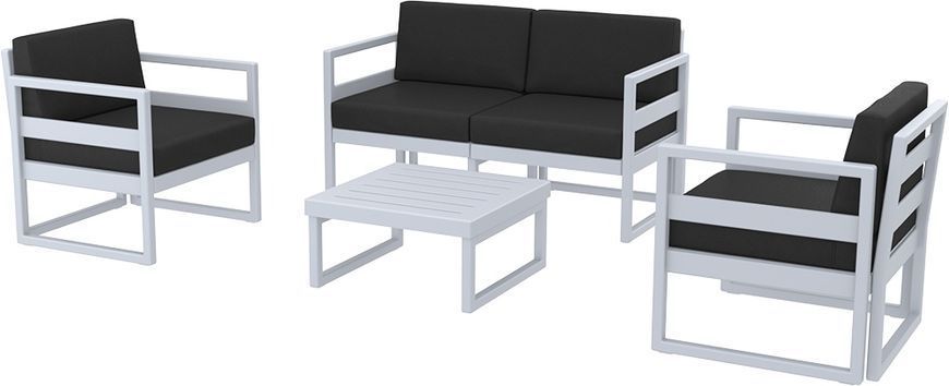 Комплект меблів для тераси Siesta Onto Mykonos Lounge Set Gray Сірий