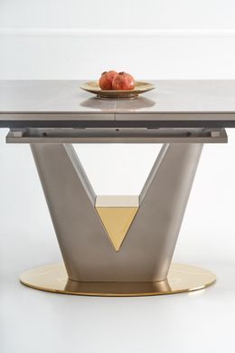 Стол раскладной VALENTINO Керамика Halmar 160(220)х90 Серый Мрамор фотография