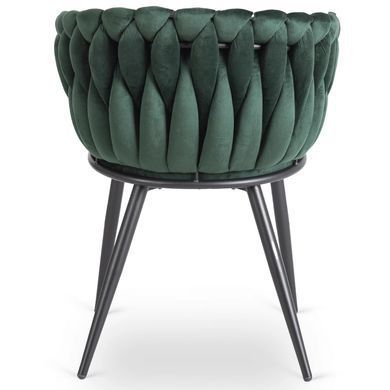Стул бархатный MEBEL ELITE ELENA Velvet Зеленый фотография