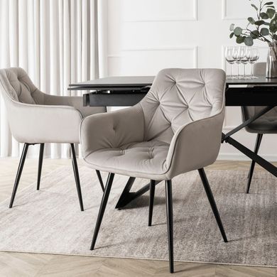Стул MEBEL ELITE MODESTO Velvet Серый фотография