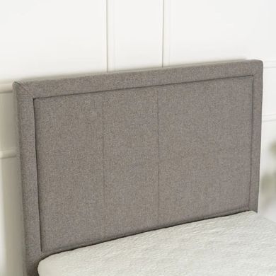 Кровать односпальная бархатная MEBEL ELITE ELIF Velvet 90x200 см с дополнительным спальным местом Серый фотография