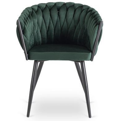 Стул бархатный MEBEL ELITE ELENA Velvet Зеленый фотография