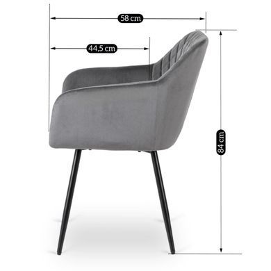 Стул MEBEL ELITE SHANE Серый фотография