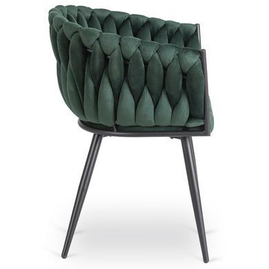 Стул бархатный MEBEL ELITE ELENA Velvet Зеленый фотография