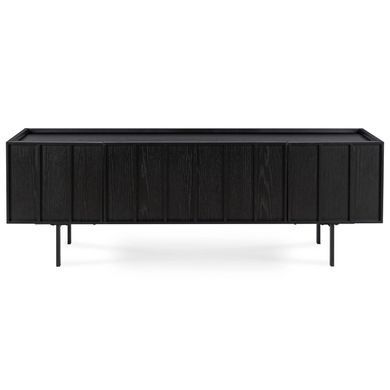 ТВ Тумба MEBEL ELITE BERGAMO 160 Черный фотография