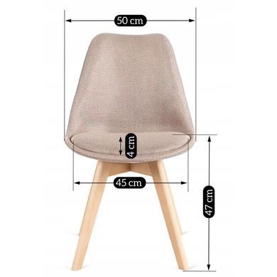 Стул MEBEL ELITE NEVEL Бежевый фотография