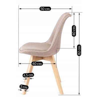 Стул MEBEL ELITE NEVEL Бежевый фотография