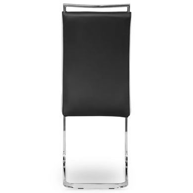 Стілець MEBEL ELITE LOCA, екошкіра Чорно-білий фотографія