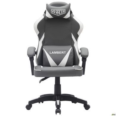 Комп'ютерне крісло VR Racer Dexter Lambert AMF Сірий-білий фотографія