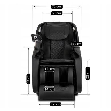 Массажное креслоMEBEL ELITE SX ULTRA PRO экокожа черный фотография