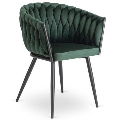 Стул бархатный MEBEL ELITE ELENA Velvet Зеленый фотография