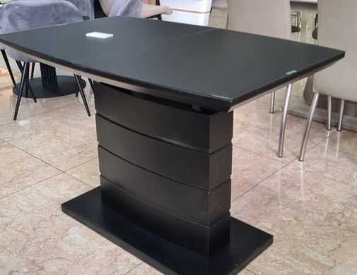 Стол раскладной TMM-50-2 VETRO 110x70 Черный Матовый фотография