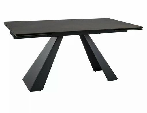 Стіл Обідній SALVADORE CERAMIC OSSIDO BRUNO 160(240)X90 Signal Коричневий Мат / Чорний Мат фотографія