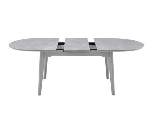 Керамический стол TM-126 VETRO 160(200)x90 калакатта мрамор + серый фотография