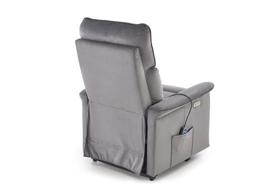 Кресло раскладное SEMIR 2 Velvet Halmar Серый фотография