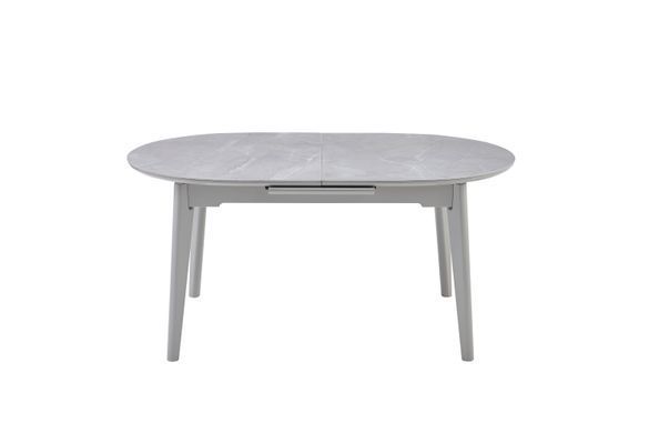 Керамический стол TM-126 VETRO 160(200)x90 калакатта мрамор + серый фотография