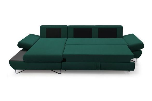 Диван кутовий розкладний LOFT на ніжках Perfect Home Польща Зелений фотографія