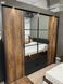 Шафа для одягу Perfect Home Мілтон / Milton 4-дверна з дзеркалом 4D2S/220 Каштан/антрацит