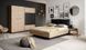Кровать (каркас) Perfect Home Нест / Nest 160 с мягким изголовьем двуспальная Дуб артизан/антрацит