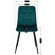 Стул бархатный MEBEL ELITE PERU Velvet, Бирюзовый