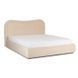 Ліжко двоспальне MEBEL ELITE HAGA Velvet 160x200 см Кремовий