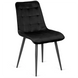Стул бархатный MEBEL ELITE GOMEZ Velvet, Черный