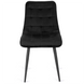 Стул бархатный MEBEL ELITE GOMEZ Velvet, Черный