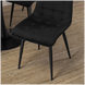 Стул бархатный MEBEL ELITE GOMEZ Velvet, Черный