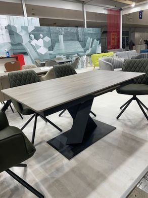 Стіл розкладний TML-680 VETRO 160(200)x90 Попільний Дуб фотографія
