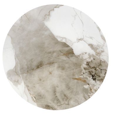 Журнальный столик CECILIA S Halmar 48x48 Белый Мрамор/Серый/Золото фотография
