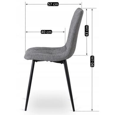 Стул MEBEL ELITE ROBIN 2 Серый фотография