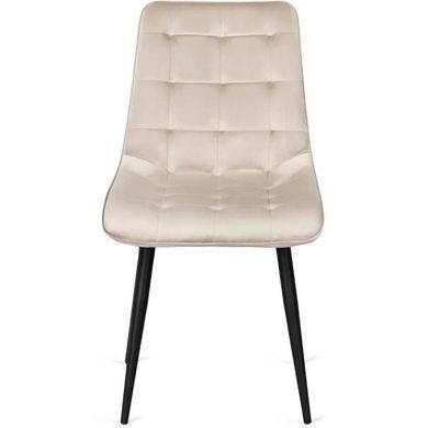 Стілець оксамитовий MEBEL ELITE GOMEZ Velvet, Бежевий фотографія