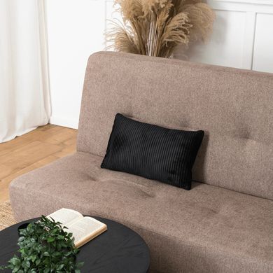 Набір з 2х диванів розкладних MEBEL ELITE ARUBA 188 см Коричневий фотографія