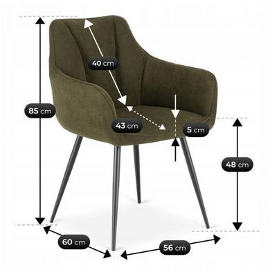 Стул MEBEL ELITE NAWARA Зеленый фотография
