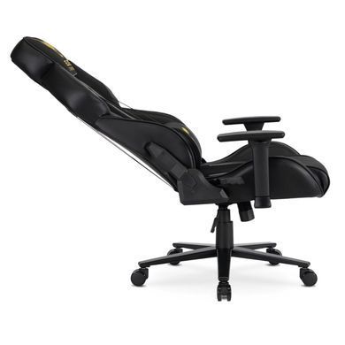 Стул офисный поворотный MEBEL ELITE FURY Черный/Желтый фотография